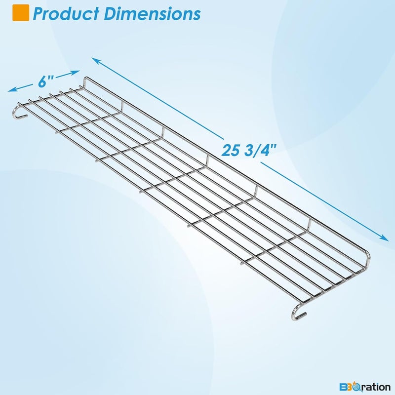 BBQration 66044 Warming Rack for Weber Genesis II 300 Grill Parts Genesis ii E-310 ii E-315 ii E-330, Grill Warming Rack for Weber Genesis 2 Grill Parts Warming Rack for Weber 66044 - Image 3